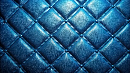 Fototapeta premium Elegant Embossed Blue Leather Texture: Trendy Realistic Depth Pattern Background