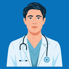 Fototapeta premium doctor with stethoscope