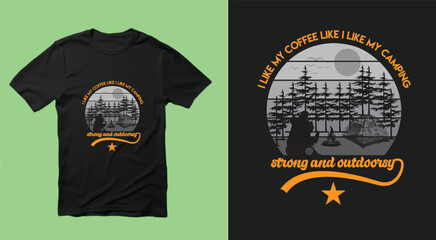 camping t-shirt design