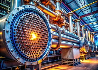 Industrial Heat Exchanger Repair: Cleaning & Maintenance of Shell and Tube Bundle at Petrochemical Plant