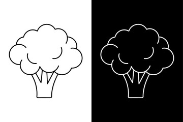 Minimalist Broccoli Line Art Vector Design