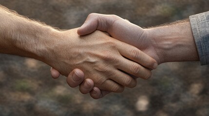 Handshake casual and relaxed natural light highly detailed textures