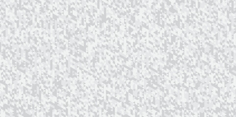 Abstract geometric white and gray background seamless mosaic and low polygon triangle texture wallpaper. Triangle shape retro wall grid pattern geometric ornament tile vector square element.	