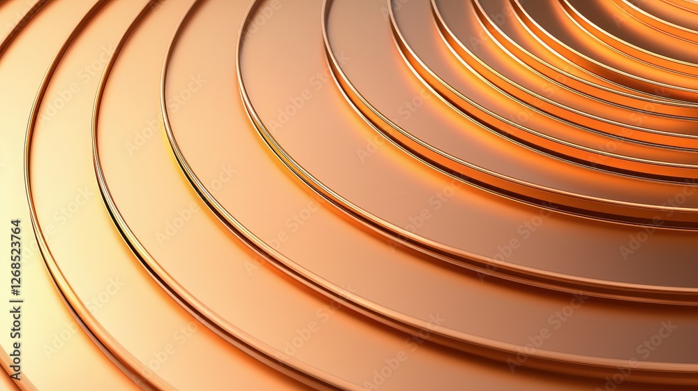 Poster abstract patterns of semiconductor wafer concept, circular patterns on semiconductor wafer reflectin