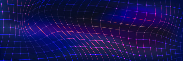 Abstract illustration,abstract technology particles lines mesh background.