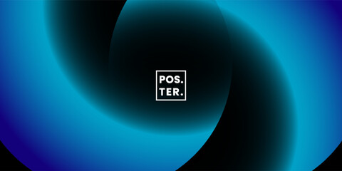 Modern gradient poster background vector set. Minimalist style cover template with vibrant perspective 3d geometric prism shapes collection.