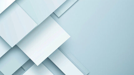 Modern abstract background with layered geometric shapes in soft blue tones, creating sense of depth and tranquility. Ideal for design projects and presentations