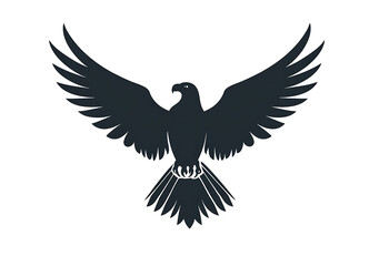 Obraz premium The Eagle vector silhouette image for illustration.