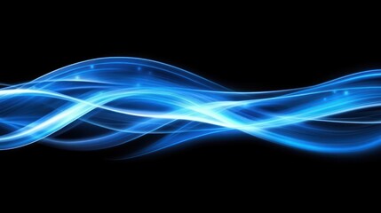 Abstract Blue Wave Energy Flow Design