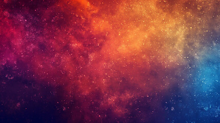 Naklejka premium Vibrant nebulas illuminate the dark cosmos in this abstract space fantasy