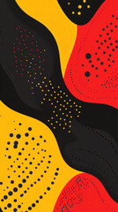Indigenous education learning storytelling curriculum culture visual communication red yellow black dots classroom teaching poster Aboriginal  Australian art naidoc background creative resource
