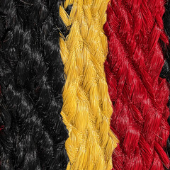 Aaboriginal colors rope braid texture red yellow black indigenous australia naidoc cultural handmade strength unity fiber background symbolism concept identity material seamless tile repeat pattern 