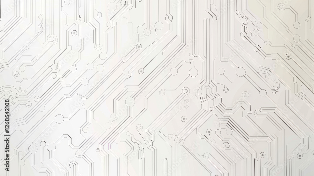 Aufkleber Abstract circuit board design with intricate lines and patterns, representing technology and innovation. This background is ideal for tech related projects