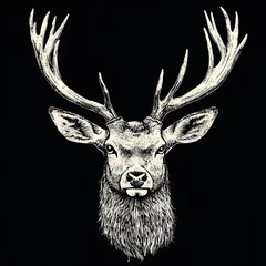  Deer vector illustratio.n face logo. Clean and elegant © amir