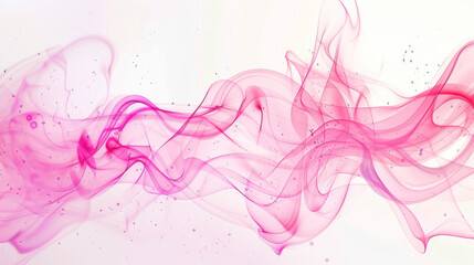 Naklejka premium Soft pink smoke swirls gracefully across light background, creating ethereal and dreamy atmosphere. flowing patterns evoke sense of calm and creativity