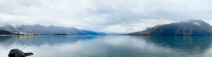 Very scenic view of Lake Ohau, New Zealand 2023b Feb.23
