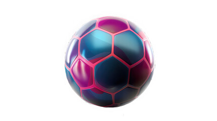 Fototapeta premium Realistic Soccer Ball on Transparent Background – Football Sports Equipment