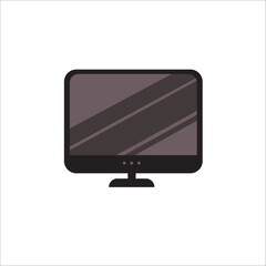Cute Cartoon Computer Vector Illustration