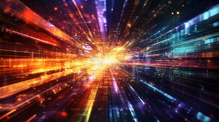 Vibrant depiction of product differentiation strategies in technology markets emphasizing unique selling points and competitive positioning