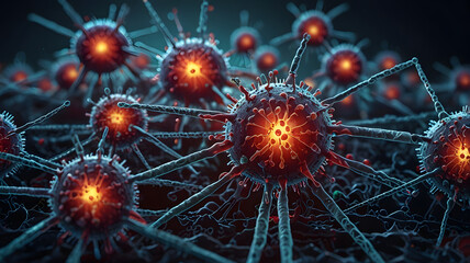 Fototapeta premium 3d rendered illustration of a virus