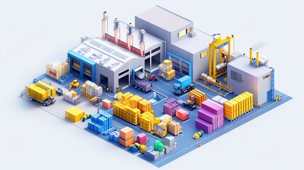 Vibrant representation of value chain optimization manufacturing highlighting efficiency sustainability logistics ar 169 no logo v 61 darya relaxed Create explore organize