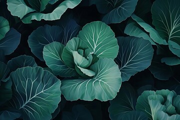 cabbage in the garden