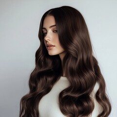 woman with long hair