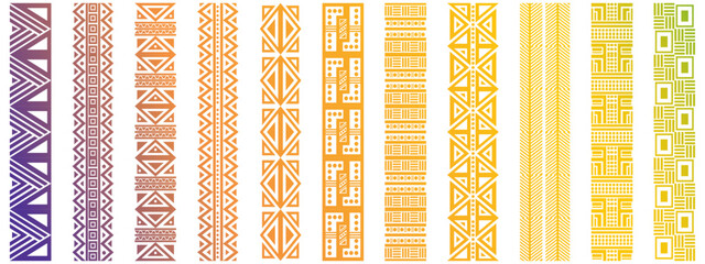 Kufi seamless pattern mega collection. Seamless Islamic pattern icon bundle