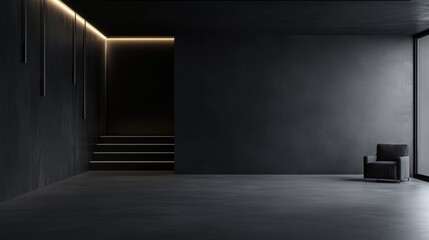 light in the dark room