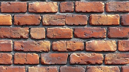 Obraz premium Red Brick Wall Texture Seamless Pattern