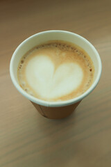 hot cofffee, cappuccino coffee or latte coffee