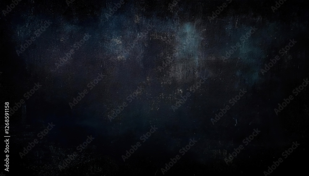 Poster dark textured abstract background with deep blue and black tones, perfect for use in artistic design