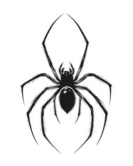 Obraz premium Spider, white isolate background