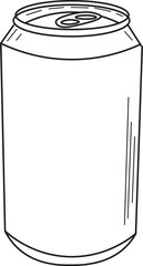 the illustration of the metal can of soda.