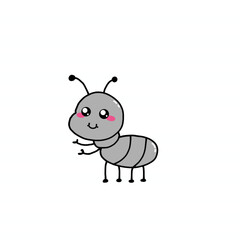 This black ant is small but very cute.