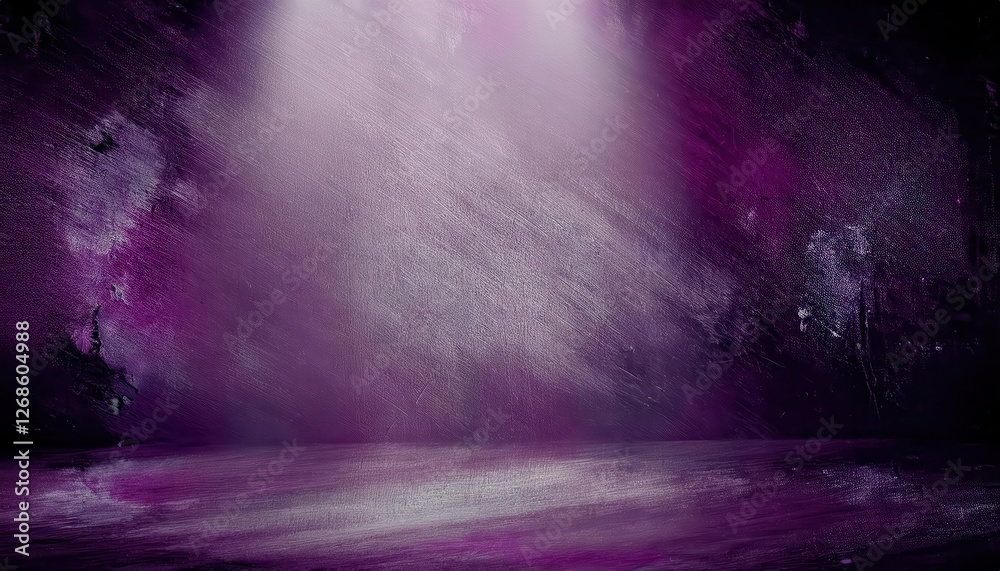 Leinwandbilder dramatic purple textured background with light rays creating soft gradient, ideal for creative desig