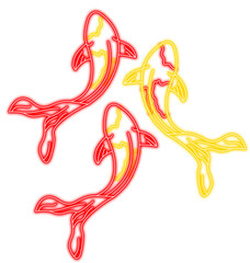 Neon Koi Fish Sign
