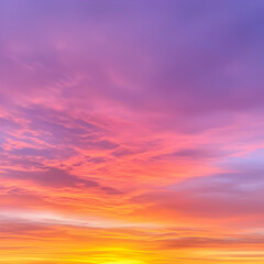 Vibrant Pink Purple Sunset Sky