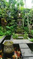 Water temple with garden in bali