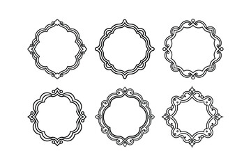 ornament retro frame vector design
