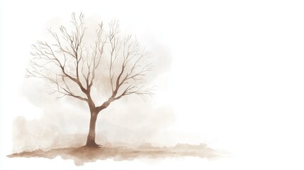 Dreamy Tree Shadow in Soft Natural Texture with Subtle Artistic Flair
