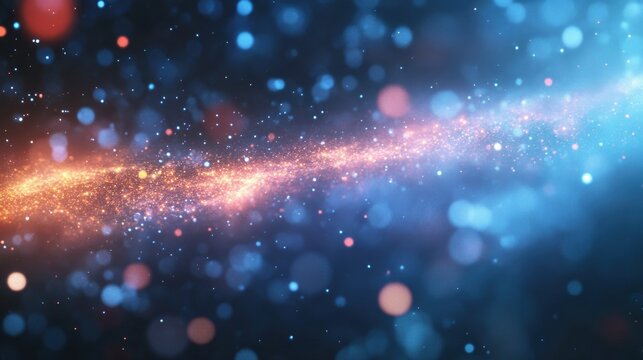 Abstract wave shape on a low-polygonal triangular background for design on the topic of cyberspace, big data, metaverse, network security, data transfer on dark blue abstract cyberspace background.