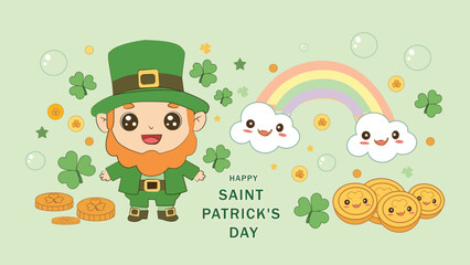 Happy St Patricks Day Leprechaun