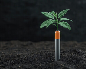 gardening tech soil sensors precision. Precision gardening tools with soil sensors visualizing data on holographic displays, futuristic innovation