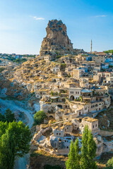 Ortahisar ancient village in Cappadocia, Turkey