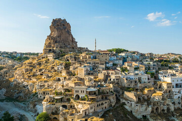 Ortahisar ancient village in Cappadocia, Turkey