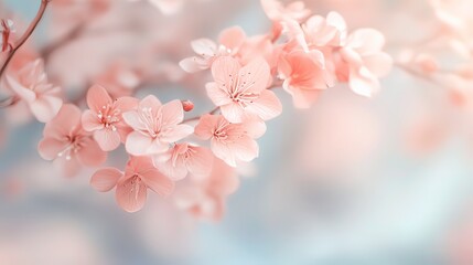 Obraz premium Soft watercolor flowers in pastel hues, evoking gentle beauty and serenity.