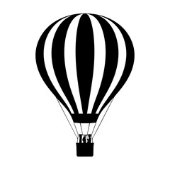 Naklejka premium hot air balloon isolated