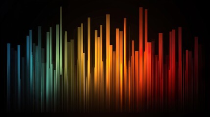 Abstract digital graph with clean lines and gradient lighting, embodying modern minimalism and professional clarity.