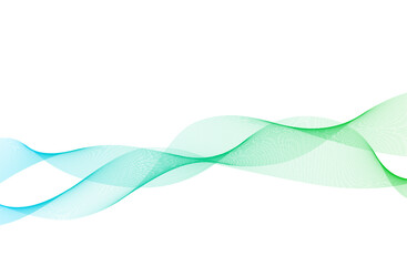 ウェーブ・曲線のベクターイラスト背景 水色 グリーン シンプル 波 